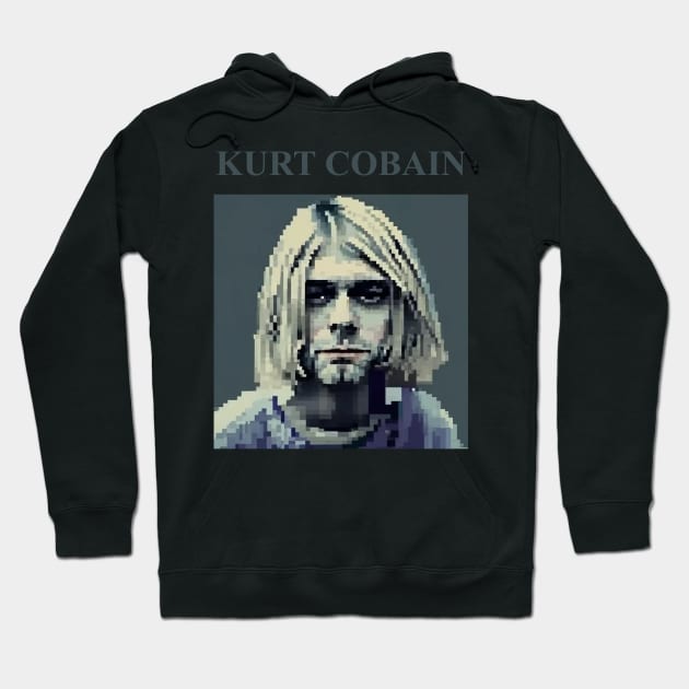 Kurt Pixel Tee Hoodie by Hordes